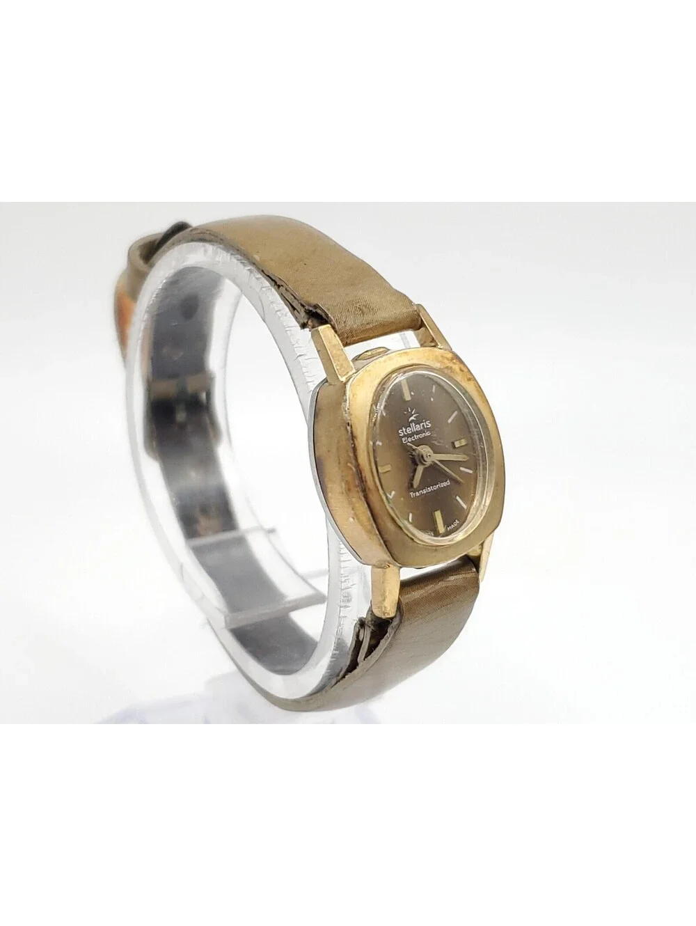 Vintage Stellaris Electronic Transistorized Womens Watch For Parts Or Repair